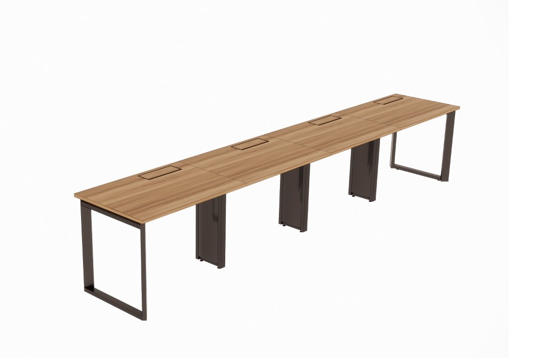 Mesa plataforma de trabalho lateral 4 lugares Level